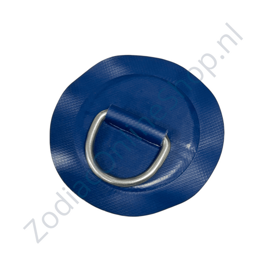Z2314 - D-ring 53 mm rotondo, materiale PVC blu