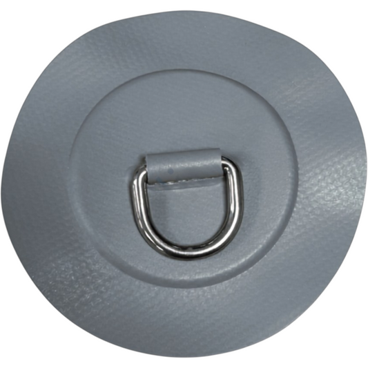 Z2710 - D-ring 25 mm rotondo, materiale PVC grigio medio