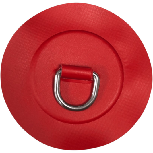 Z3245 - D-ring 25 mm rotondo, materiale PVC rosso