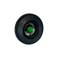 Zodiac Online Shop Z67301 halfverzonken ventielbehuizing in de kleur zwart voor Zodiac en Bombard rubberboten met groene ventielinzet