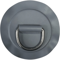 Zodiac Online Shop medium grijze PVC D-ring met 53mm RVS oog voor rubberboten