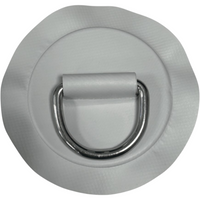 Zodiac Online Shop lichtgrijze PVC D-ring met 53mm RVS oog voor rubberboten