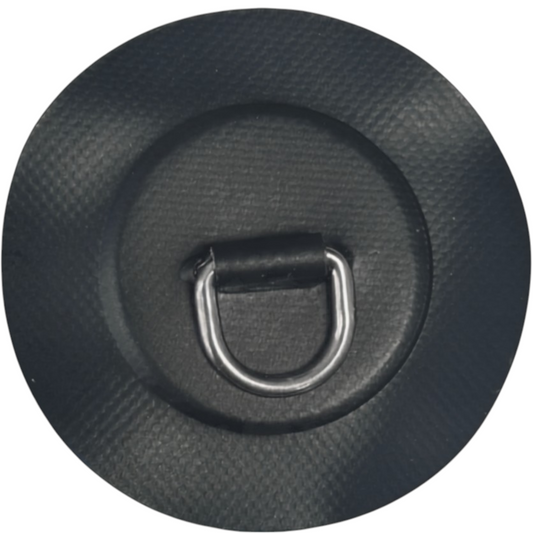 Z6167 - D-ring 25 mm rotondo, materiale PVC nero