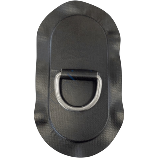 Z2999 - D-ring 53 mm ovale, materiale PVC nero